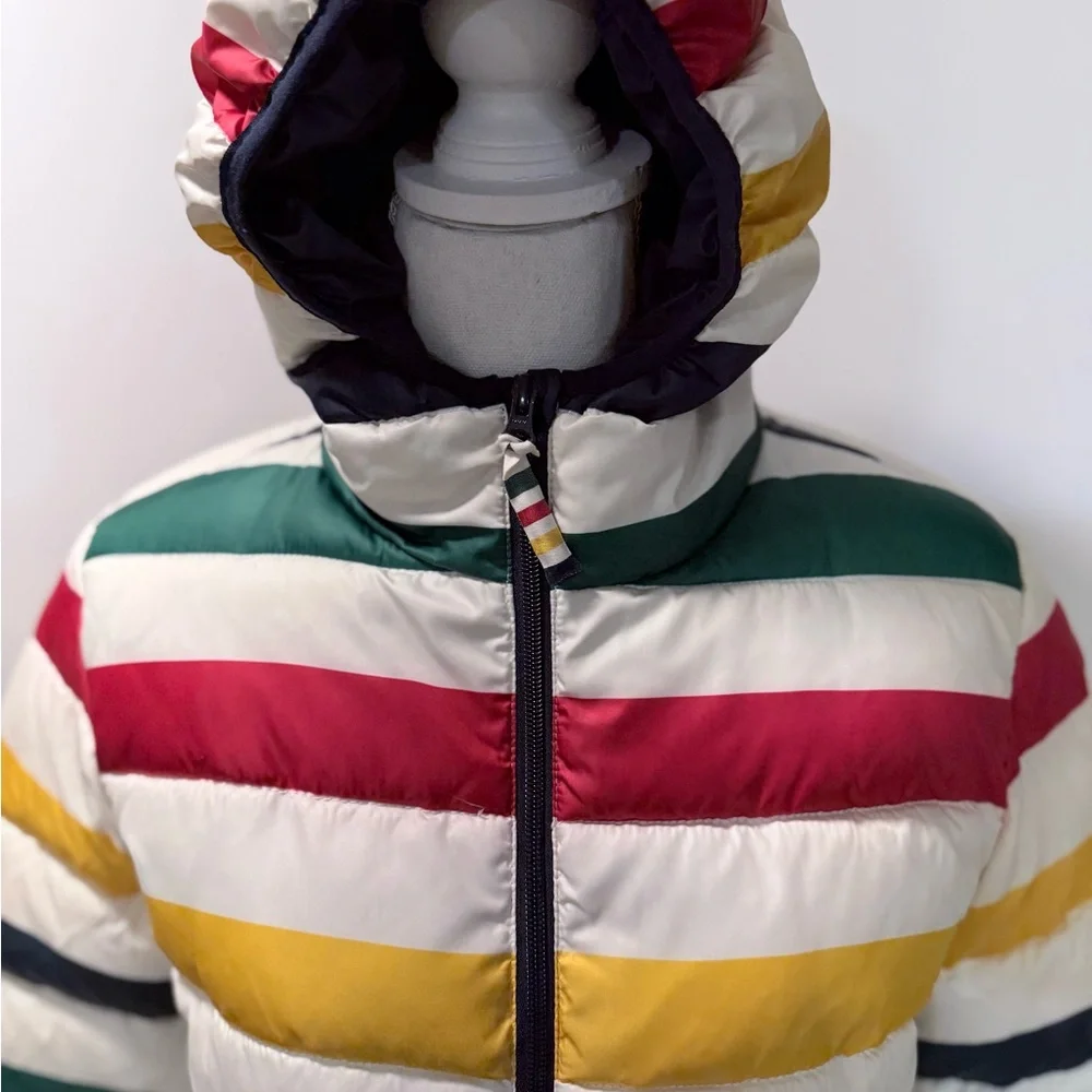 Striped Multicolor Puffer Jacket - Picture 2 of 4